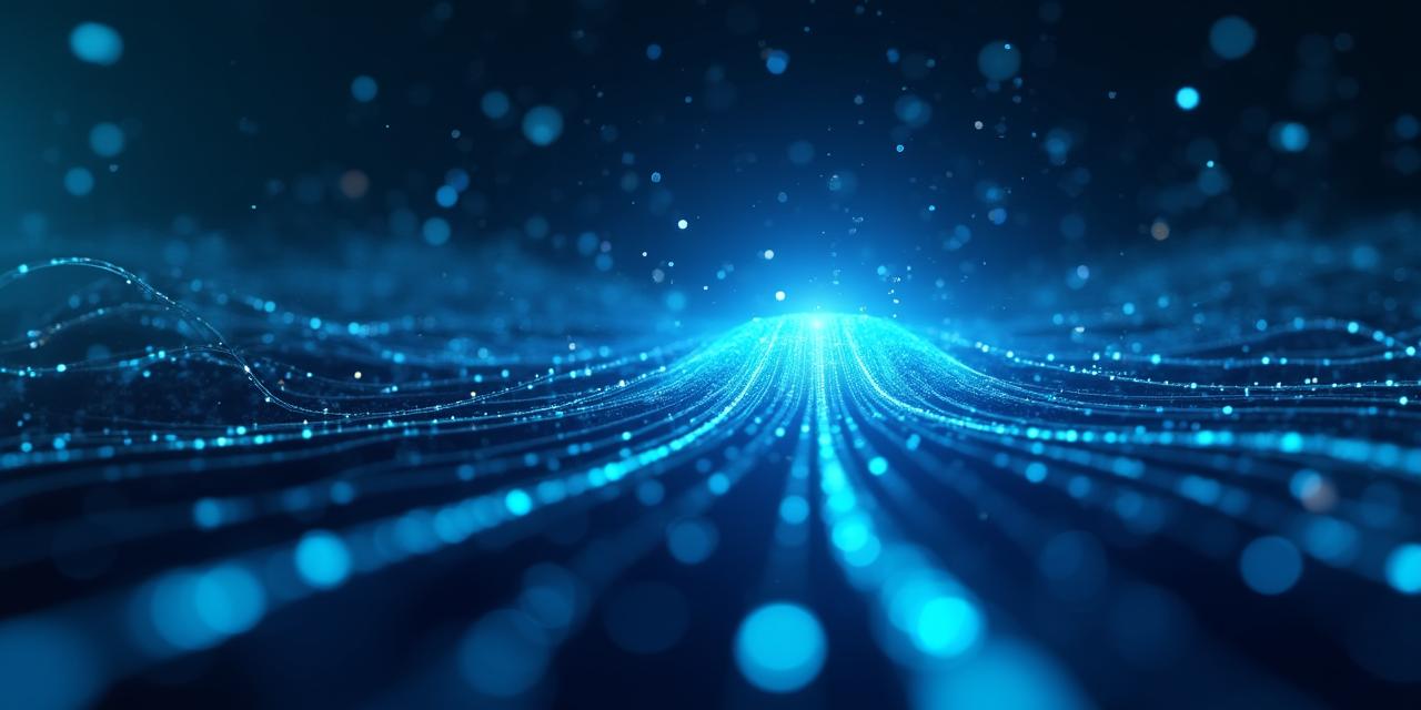 Concetto di elaborazione dati in tempo reale con flussi digitali e dashboard analitiche ad alta velocità